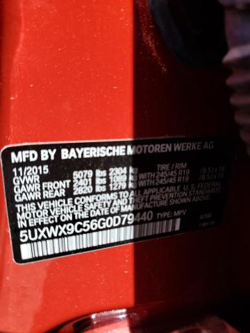 2016 BMW X3 xDrive28I VIN: 5UXWX9C56G0D79440 Lot: 57975534