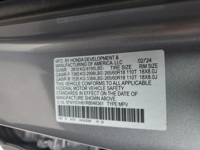 2024 HONDA PILOT TRAI 5FNYG1H61RB048361