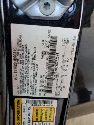 3FA6P0HD2KR272524 2019 FORD FUSION - Image 12