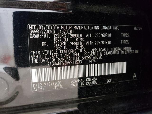 2024 TOYOTA RAV4 WOODL 2T3UWRFV3RW211533