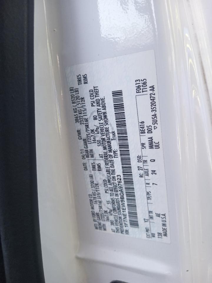 1FTNE1EW5BDA97623 2011 Ford Econoline E150 Van