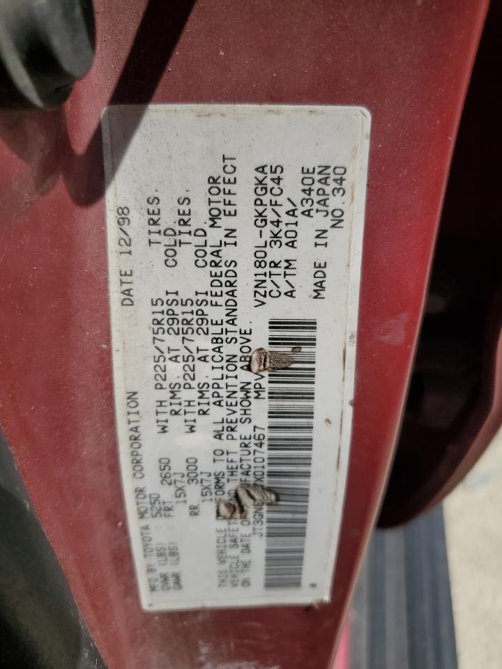 JT3GN86R7X0107467 1999 Toyota 4Runner Sr5