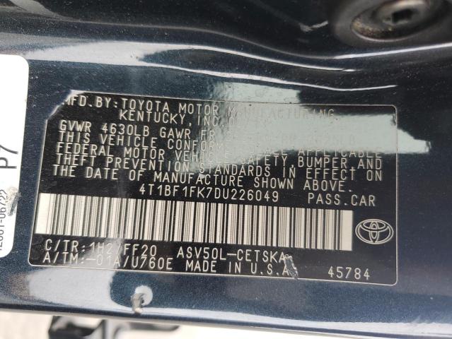 VIN 4T1BF1FK7DU226049 2013 Toyota Camry, L no.13