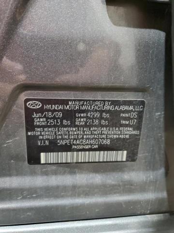 2010 Hyundai Sonata Gls VIN: 5NPET4AC8AH607068 Lot: 60103994