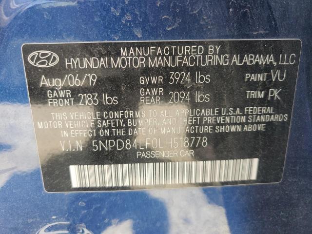 5NPD84LF0LH518778 2020 HYUNDAI ELANTRA - Image 13