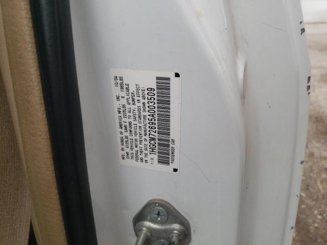 2005 Honda Accord Ex VIN: 1HGCM72695A003509 Lot: 59885444