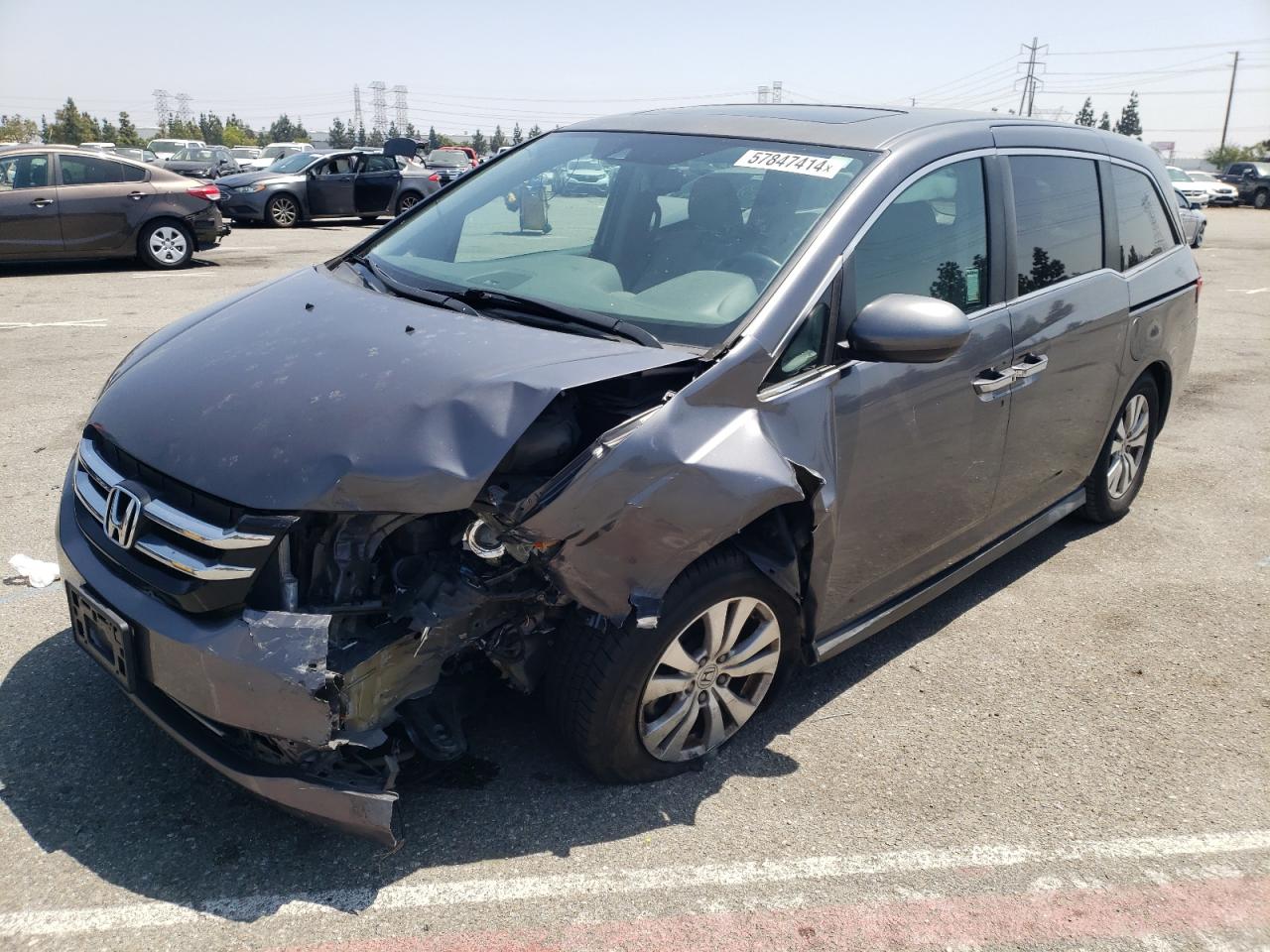 5FNRL5H69FB019046 2015 Honda Odyssey Exl