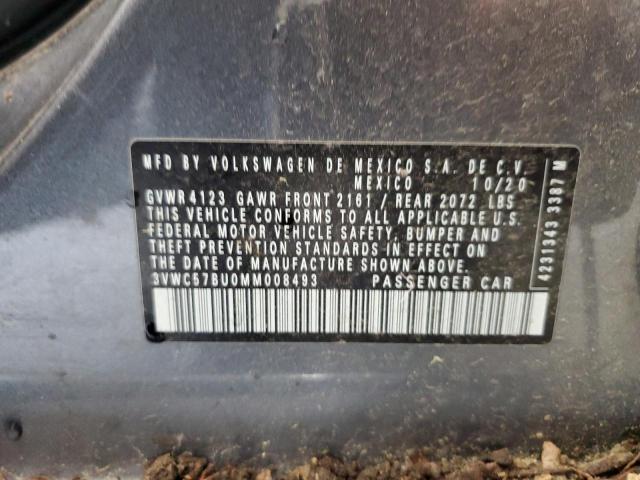 2021 Volkswagen Jetta S VIN: 3VWC57BU0MM008493 Lot: 58260904