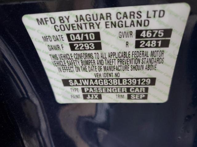 2011 Jaguar Xk VIN: SAJWA4GB3BLB39129 Lot: 60150684