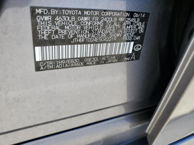2014 Lexus Is 250 VIN: JTHBF1D24E5042219 Lot: 60461974