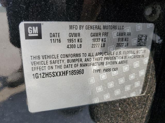 2017 Chevrolet Malibu Premier VIN: 1G1ZH5SXXHF185960 Lot: 59437884