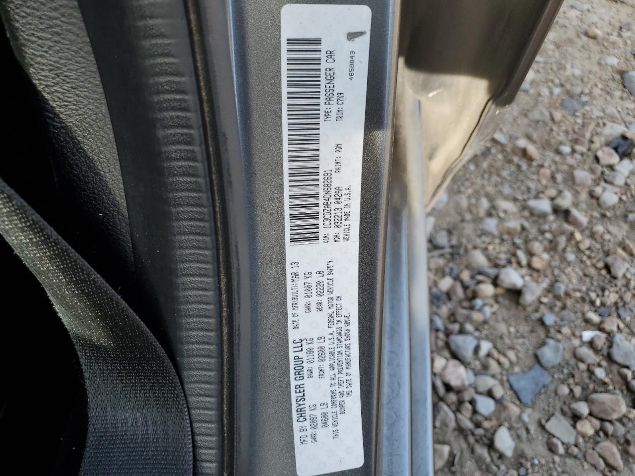 1C3CDZAB4DN682691 2013 Dodge Avenger Se