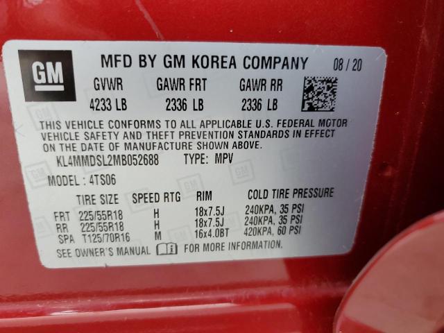 2021 Buick Encore Gx Select VIN: KL4MMDSL2MB052688 Lot: 58303004