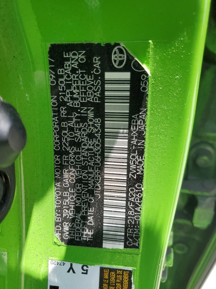 JTDKBRFU6H3054348 2017 Toyota Prius