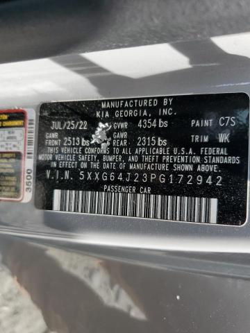 2023 Kia K5 Gt Line VIN: 5XXG64J23PG172942 Lot: 58445124