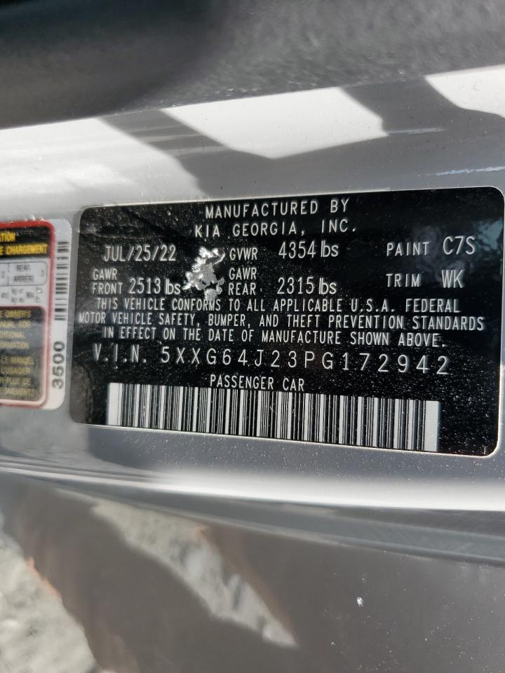 5XXG64J23PG172942 2023 Kia K5 Gt Line