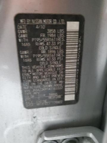 2010 Nissan Cube Base VIN: JN8AZ2KR1AT162337 Lot: 60628064