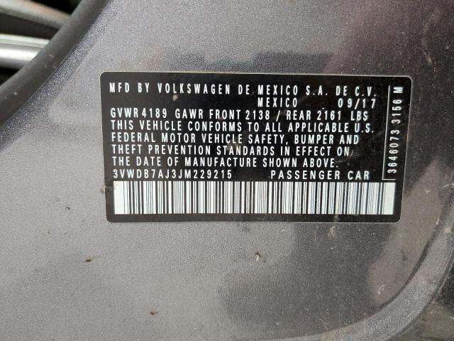 2018 VOLKSWAGEN JETTA SE - 3VWDB7AJ3JM229215