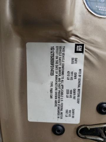 2005 Chevrolet Malibu Ls VIN: 1G1ZT52835F314723 Lot: 59853944