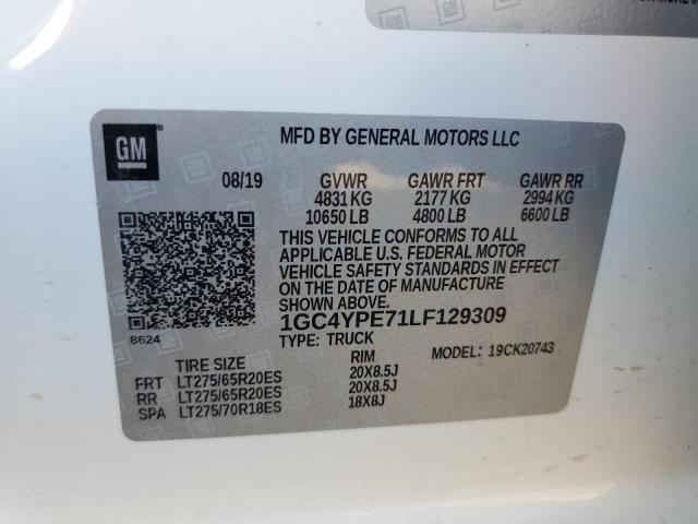 2020 CHEVROLET 2500 1GC4YPE71LF129309