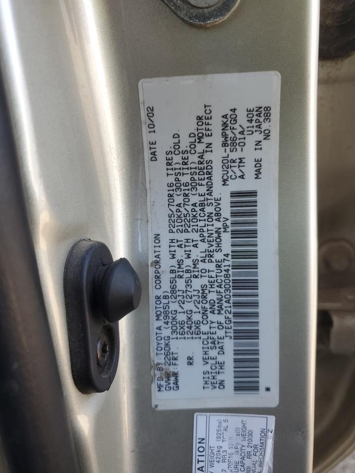 JTEGF21A030084174 2003 Toyota Highlander Limited