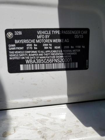 2015 BMW 328 Xi Sulev VIN: WBA3B5G56FNS20001 Lot: 59448254