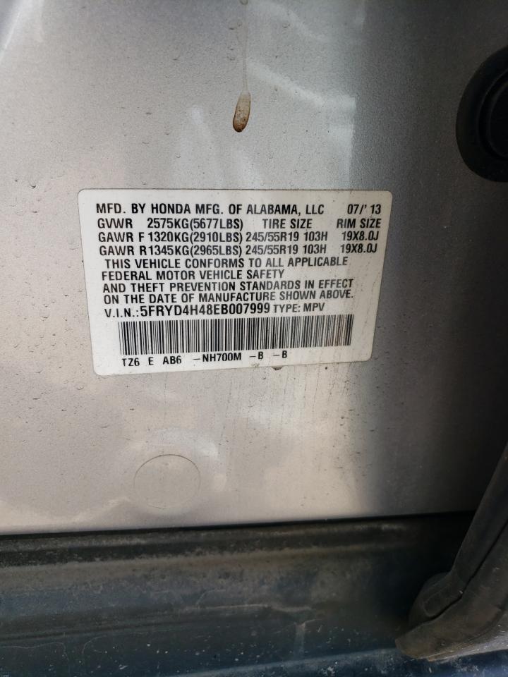 5FRYD4H48EB007999 2014 Acura Mdx Technology