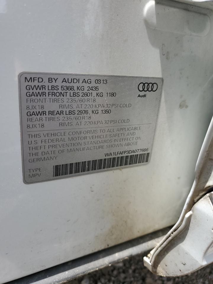 WA1LFAFP3DA077686 2013 Audi Q5 Premium Plus