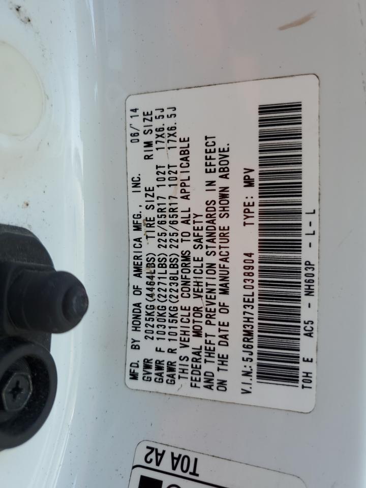 5J6RM3H73EL038904 2014 Honda Cr-V Exl