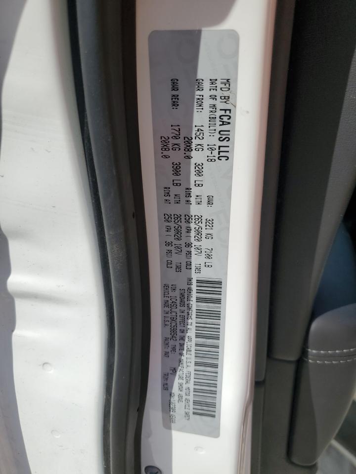 1C4SDJCT6KC598542 2019 Dodge Durango R/T