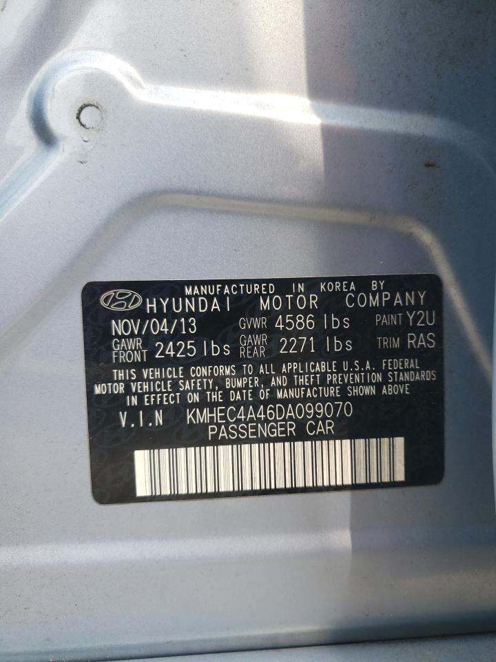 KMHEC4A46DA099070 2013 Hyundai Sonata Hybrid