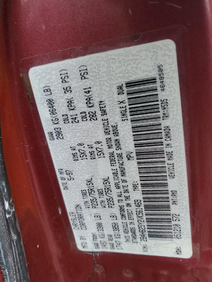 2B4HB25Y2VK561469 1997 Dodge Ram Wagon B2500