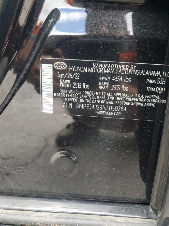 5NPEJ4J23NH150284 2022 Hyundai Sonata Sel Plus