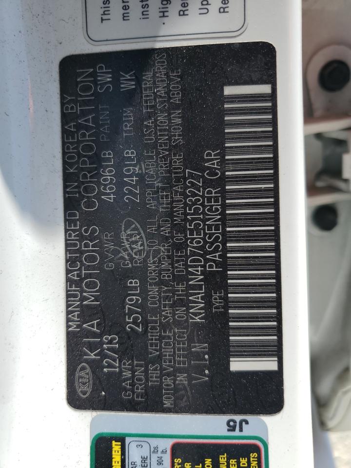 KNALN4D76E5153227 2014 Kia Cadenza Premium