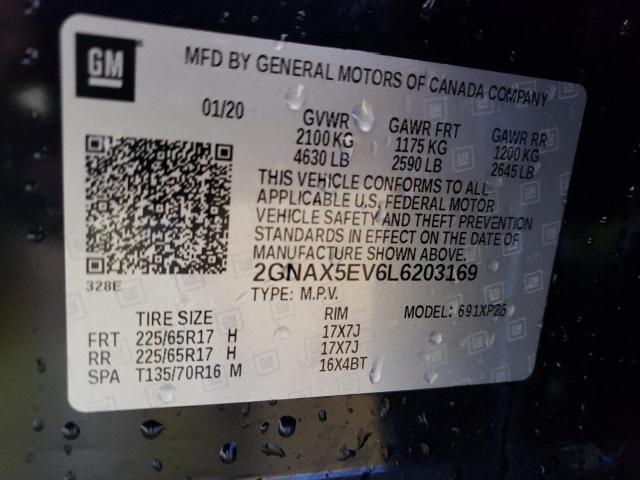 VIN 2GNAX5EV6L6203169 2020 Chevrolet Equinox no.14