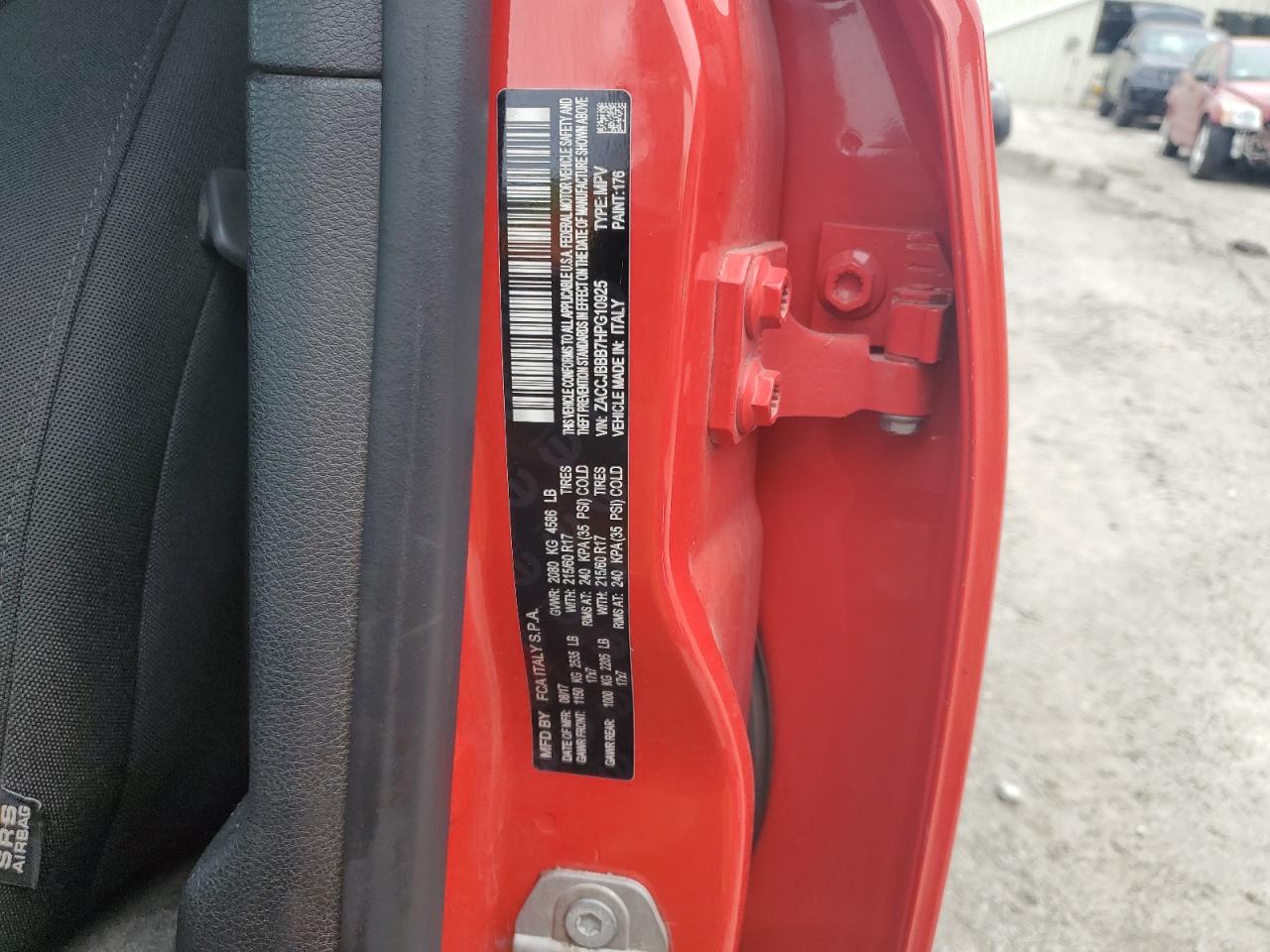 ZACCJBBB7HPG10925 2017 Jeep Renegade Latitude