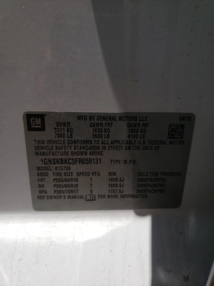 1GNSKBKC3FR656131 2015 Chevrolet Tahoe K1500 Lt