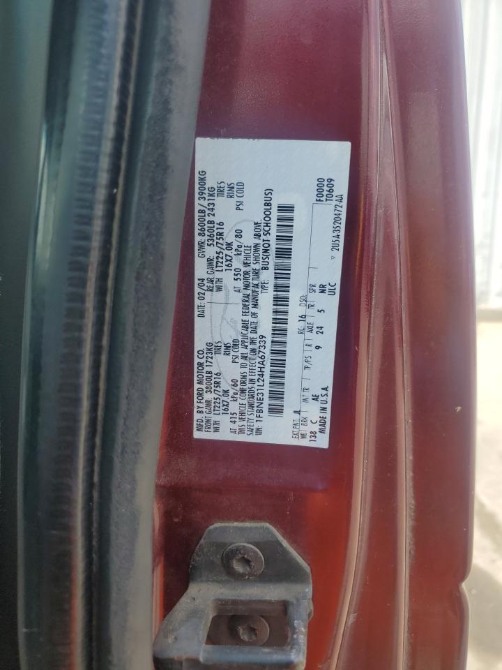 1FBNE31L24HA67339 2004 Ford Econoline E350 Super Duty Wagon