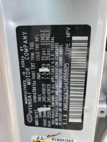 2017 Hyundai Tucson Limited VIN: KM8J3CA25HU455925 Lot: 56205084