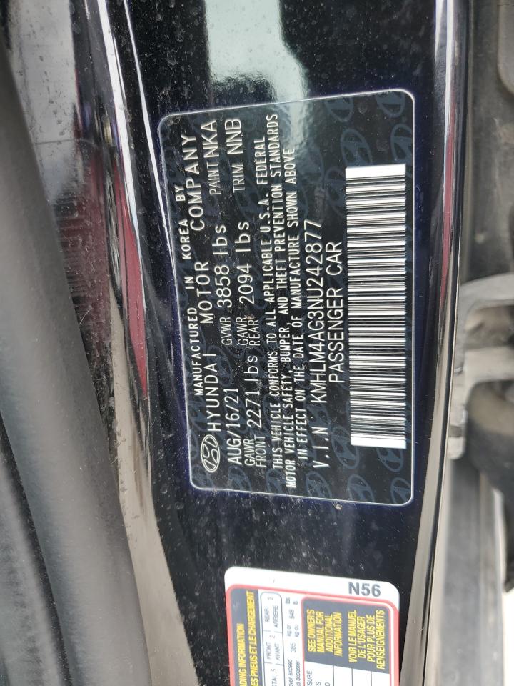 KMHLM4AG3NU242877 2022 Hyundai Elantra Sel