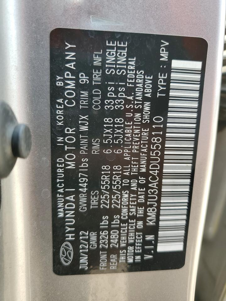 KM8JU3AC4DU558110 2013 Hyundai Tucson Gls