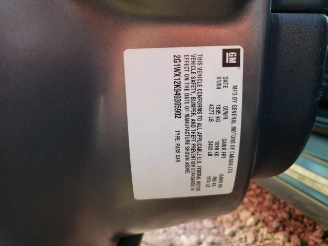 2004 Chevrolet Monte Carlo Ss VIN: 2G1WX12K949305902 Lot: 58024924