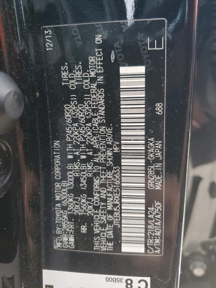 JTEBU5JRXE5165633 2014 Toyota 4Runner Sr5