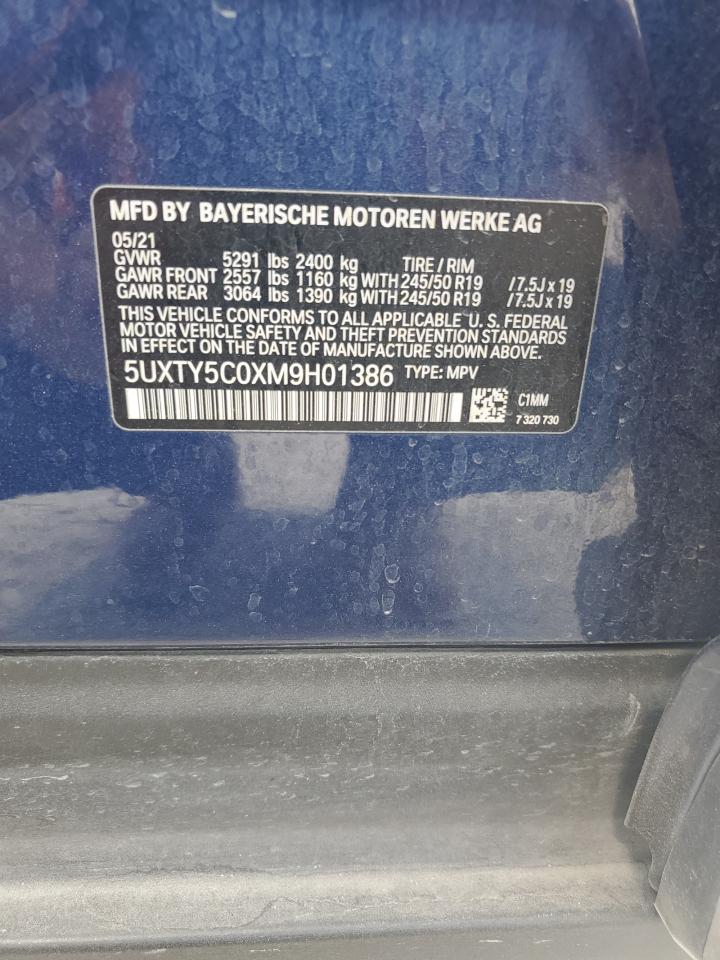 5UXTY5C0XM9H01386 2021 BMW X3 xDrive30I