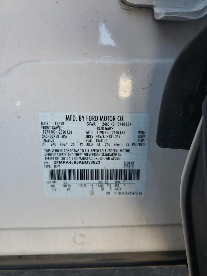 2FMPK4J95KBB38823 2019 Ford Edge Sel