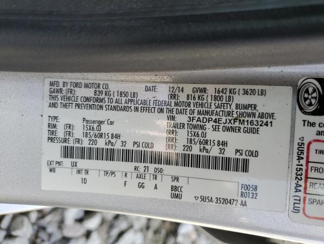 2015 FORD FIESTA SE - 3FADP4EJXFM163241
