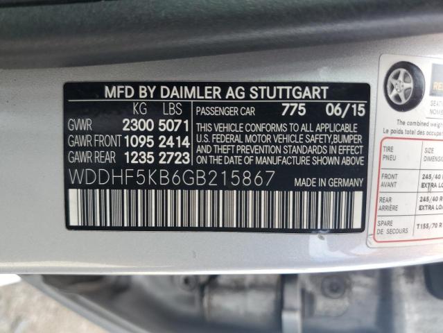 VIN WDDHF5KB6GB215867 2016 Mercedes-Benz E-Class, 350 no.12