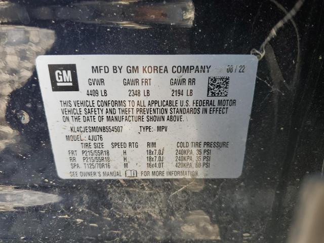 2022 Buick Encore Preferred VIN: KL4CJESM0NB554507 Lot: 58924454