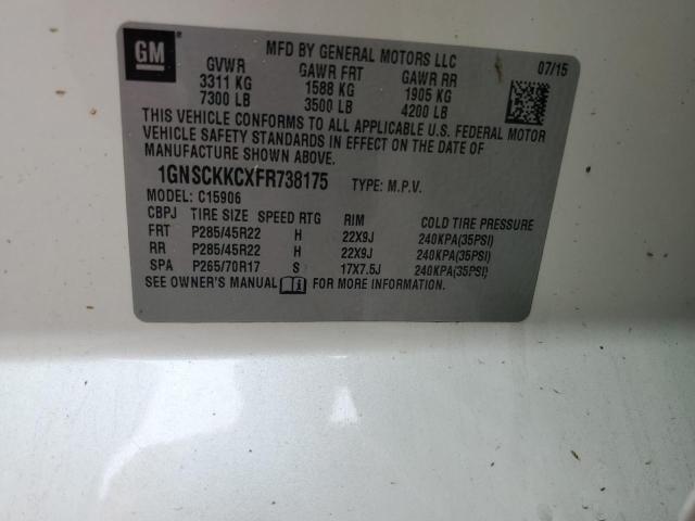 2015 CHEVROLET SUBURBAN C - 1GNSCKKCXFR738175