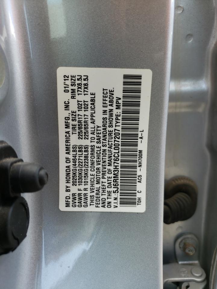 5J6RM3H76CL007207 2012 Honda Cr-V Exl